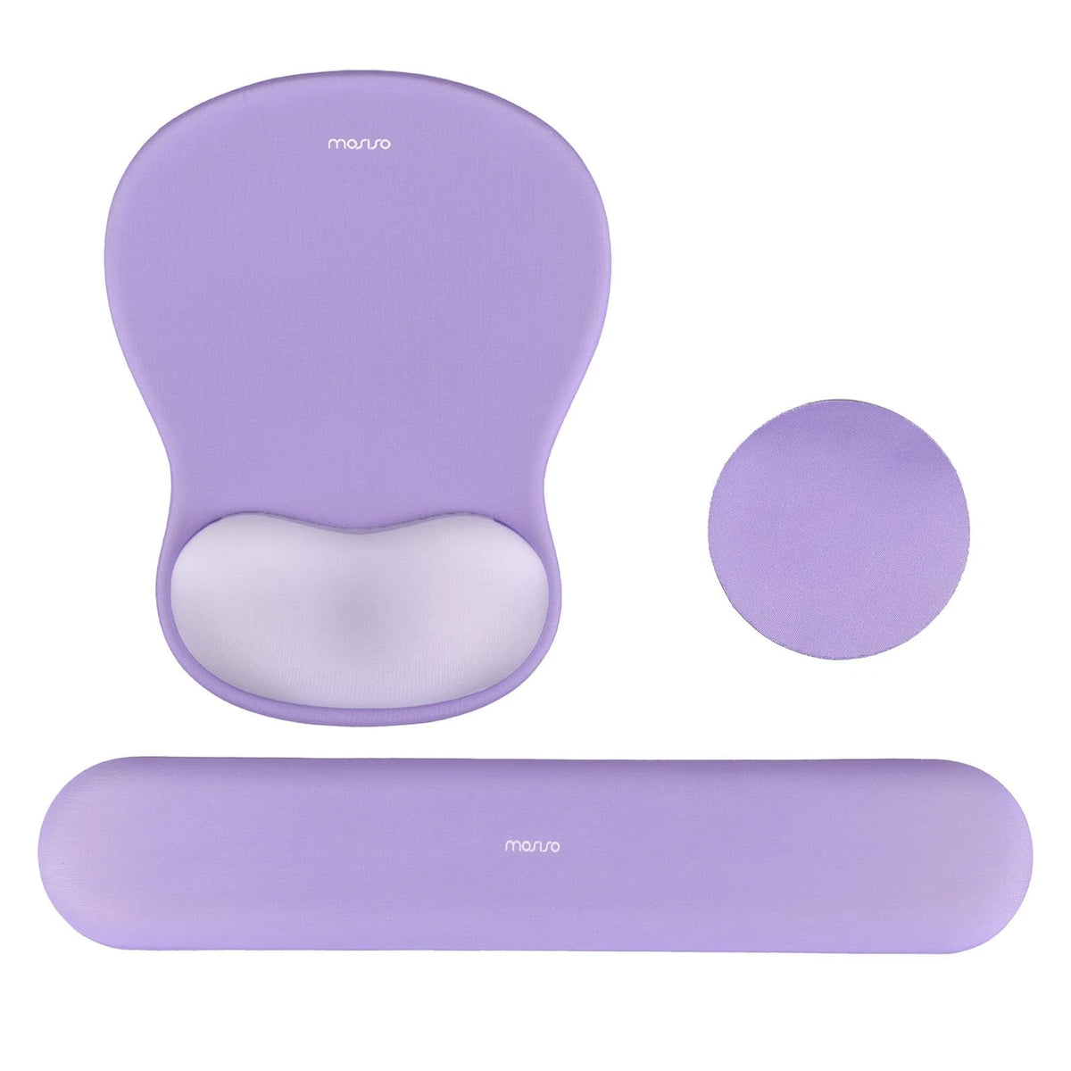 Wrist Rest Support for Mouse Pad & Keyboard 17.32 x 3.15 inches, Purple