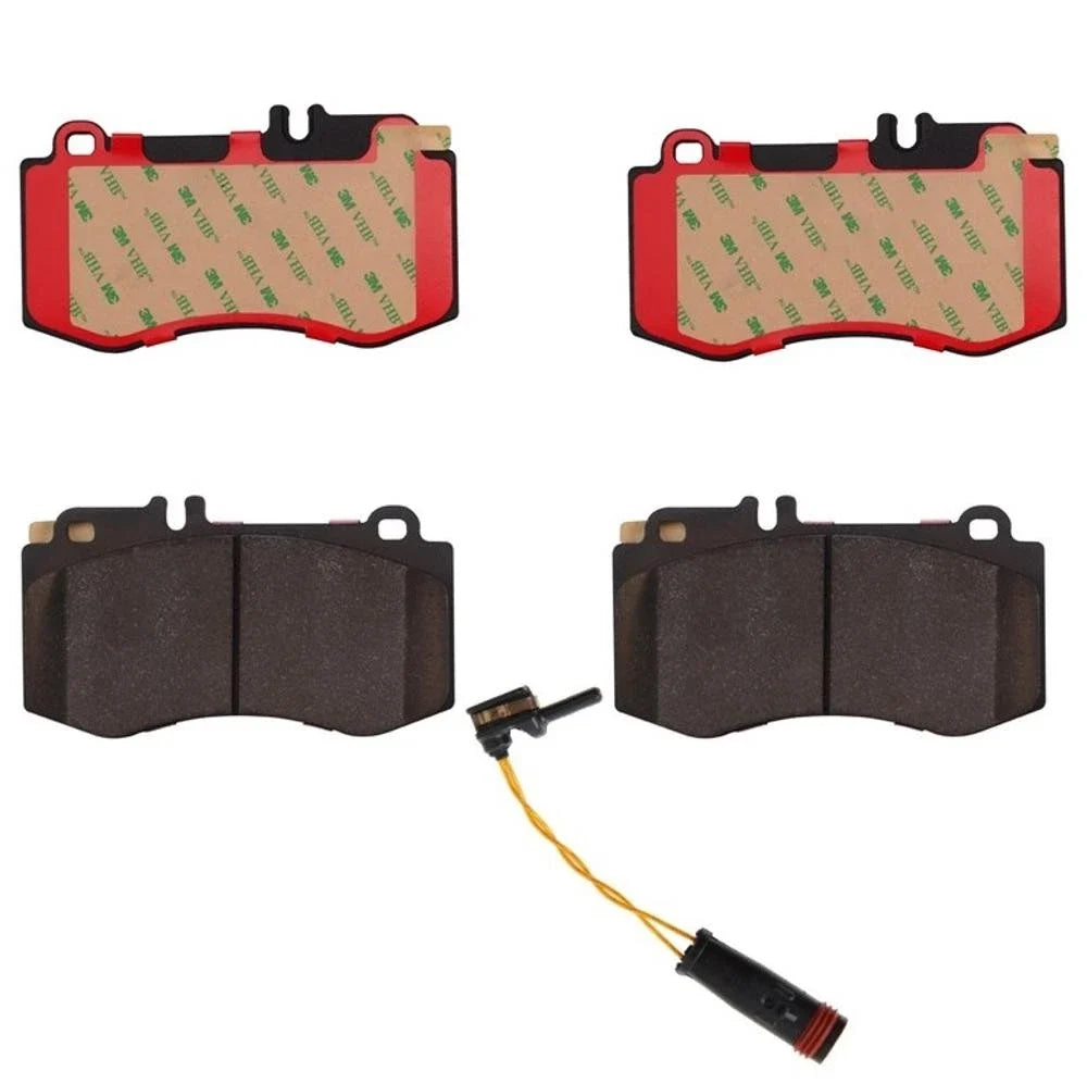 Set of 4 Front Brake Pads Ceramic with Sensor for Mercedes W212 E400 (2015–2016)