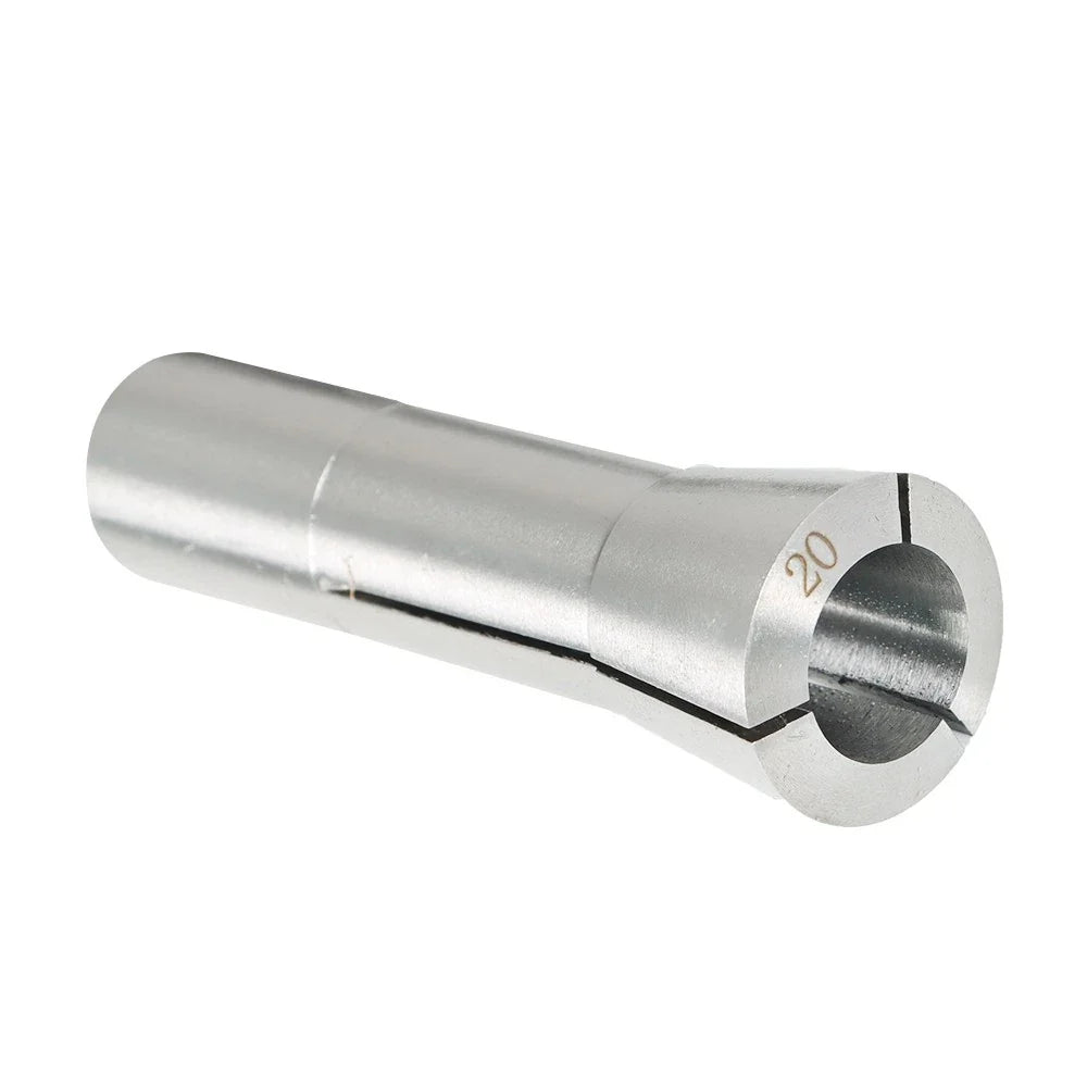 Set of 10 R-8 Round Collets for Milling Lathe (3mm–20mm)
