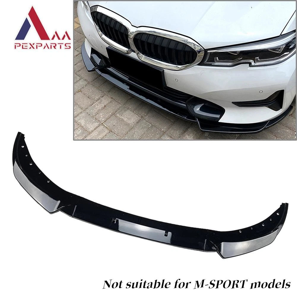 Front Bumper Lip Spoiler Splitters for BMW 3 Series G20 G21 (2019–2022)