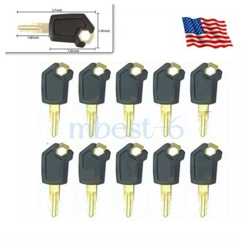 10x Ignition Keys for Caterpillar Loader Dozer (5P8500)