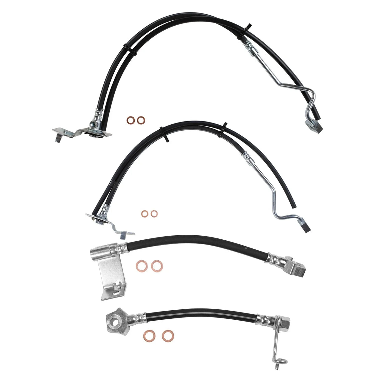 Sunsong 4X Brake Hydraulic Hose Kit for F-350 (2000–2001) 4WD