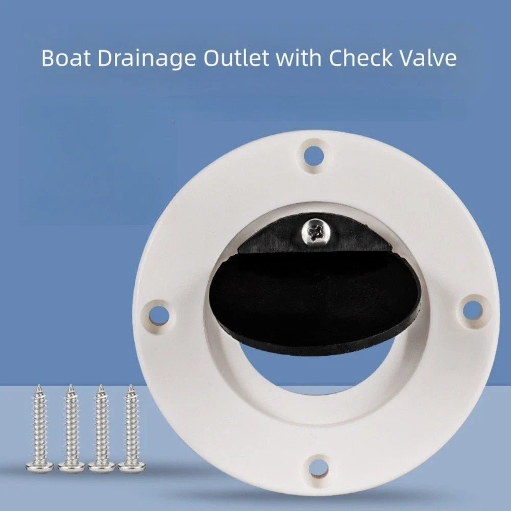 Sewage Drain Valve with One Way Check Valve for Boats (ABS Material)