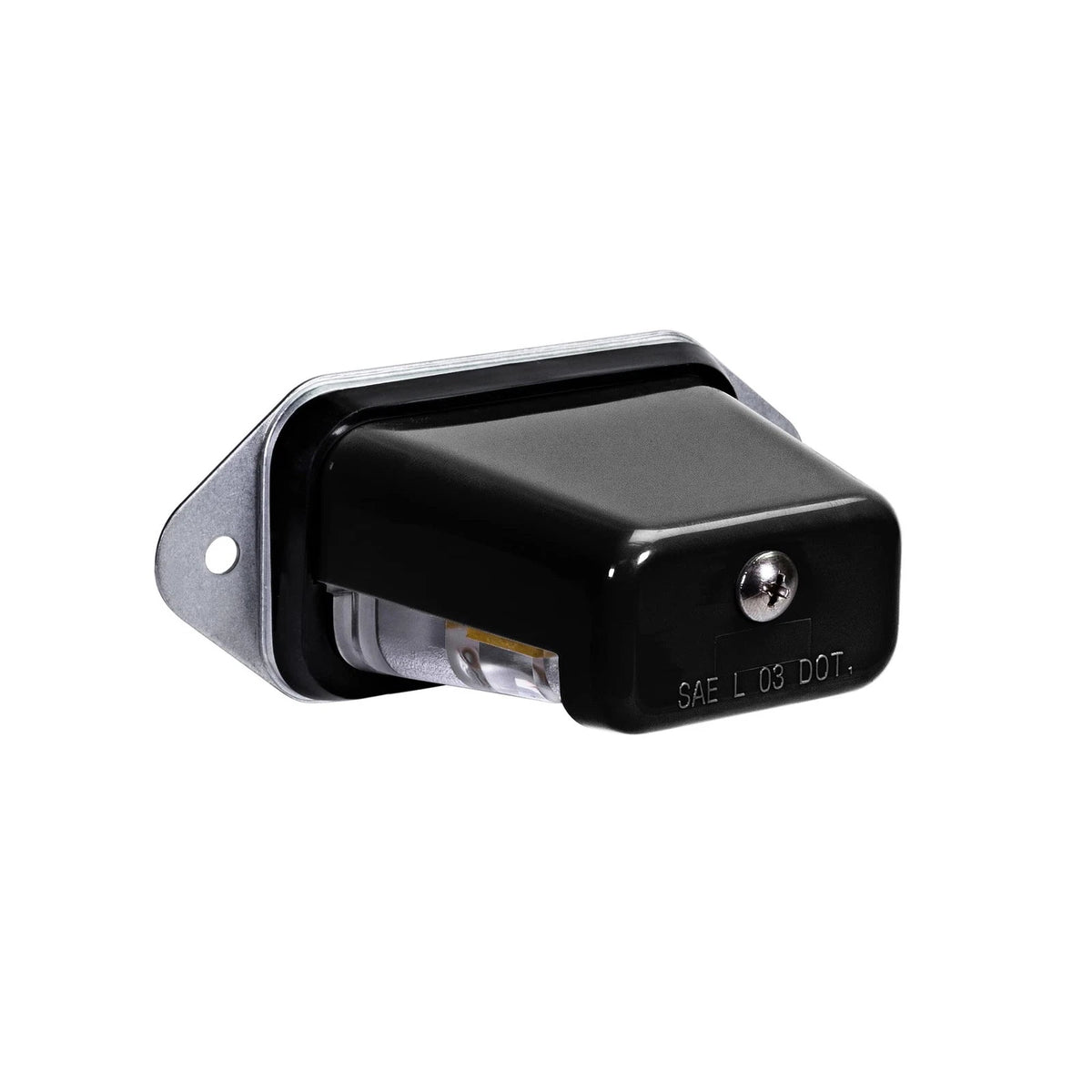 Black LED License Plate Light for Trailer RV Boat Auto Utility (12V)