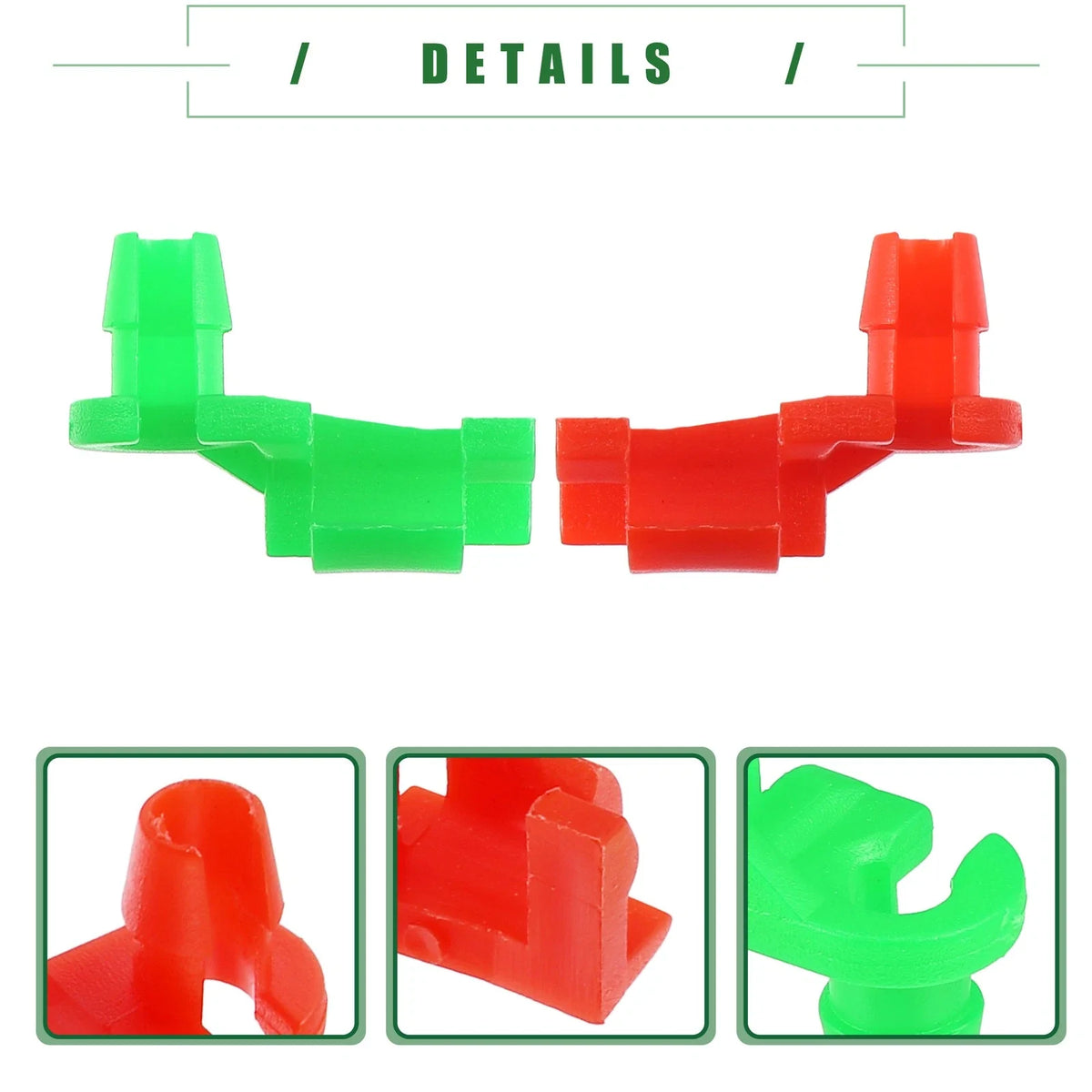 Tailgate Handle Rod Clips for Chevrolet Silverado (1999–2009) No. 88981030, 1 Pair