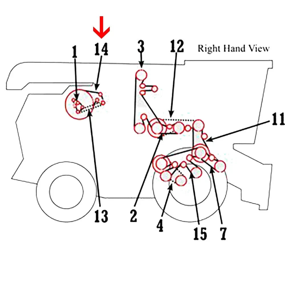 H157105 Drive Belt for John Deere Combine 9650-9750 (2000–2007)