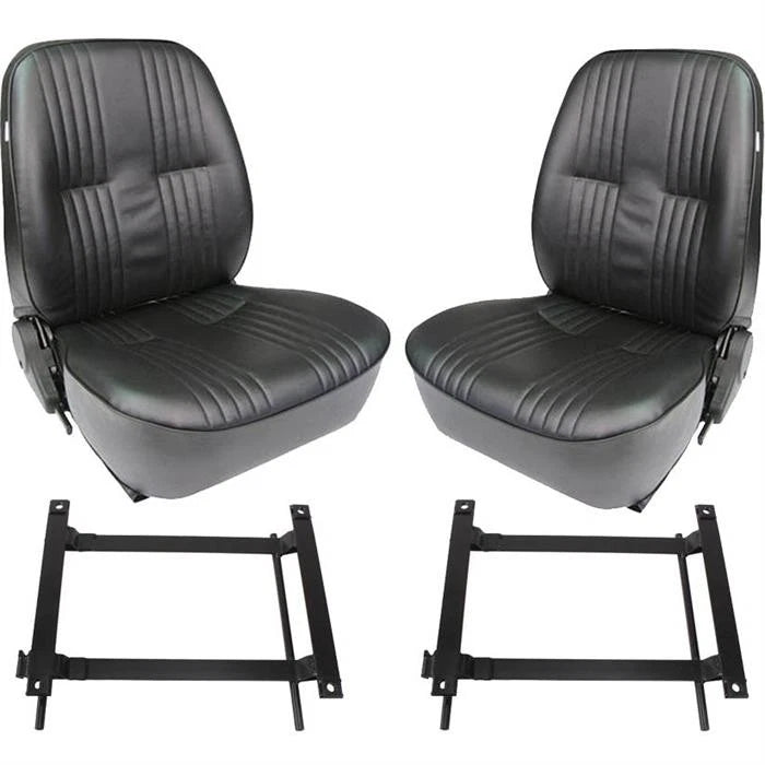 Procar Low Back Vinyl Bucket Seats for Universal Mounts (9100659)
