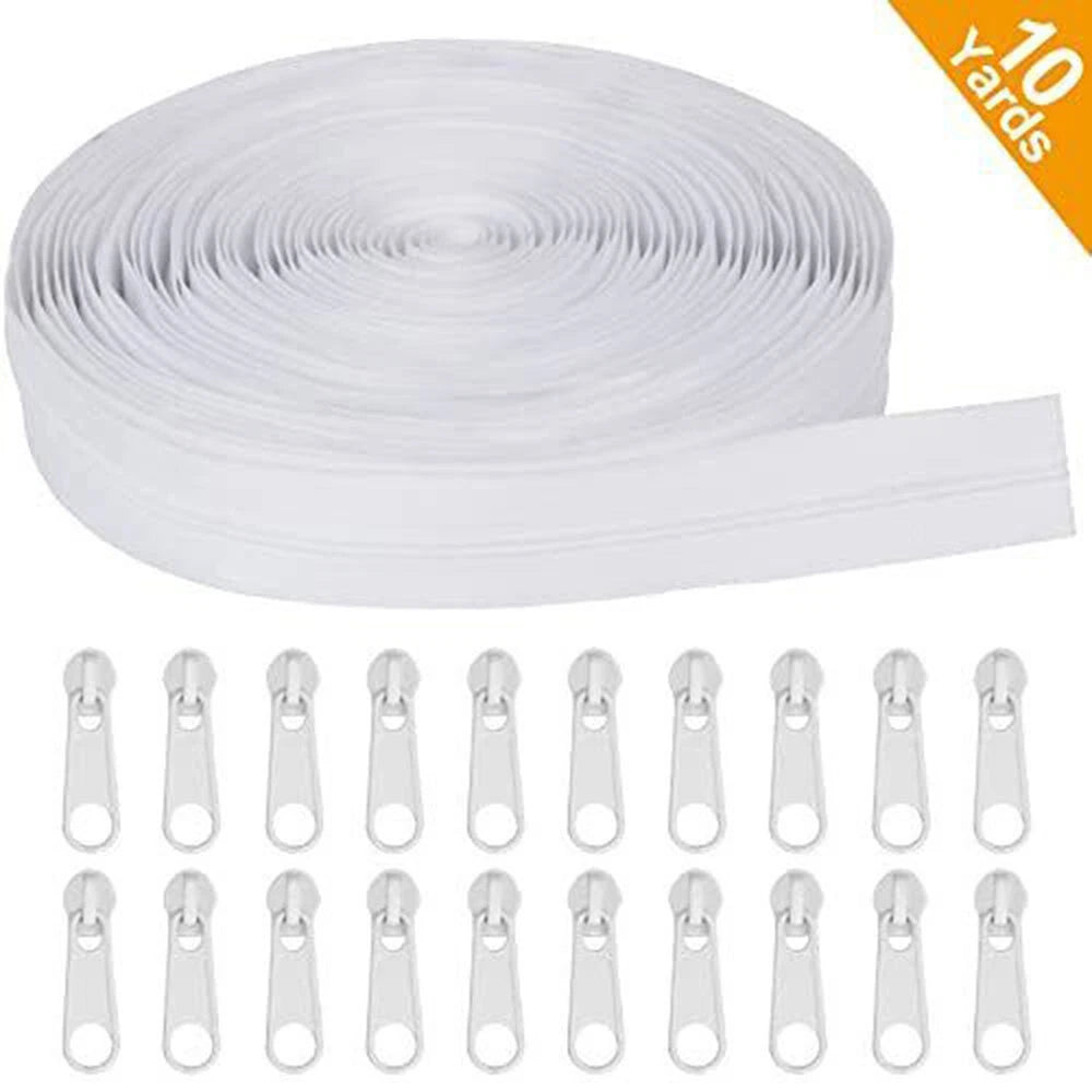 10 Yards Bulk Zipper #3 Nylon Coil Zipper for Sewing