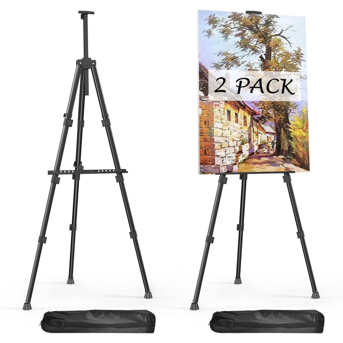2X Adjustable Art Easel Stand 66 Inch Metal Display Portable