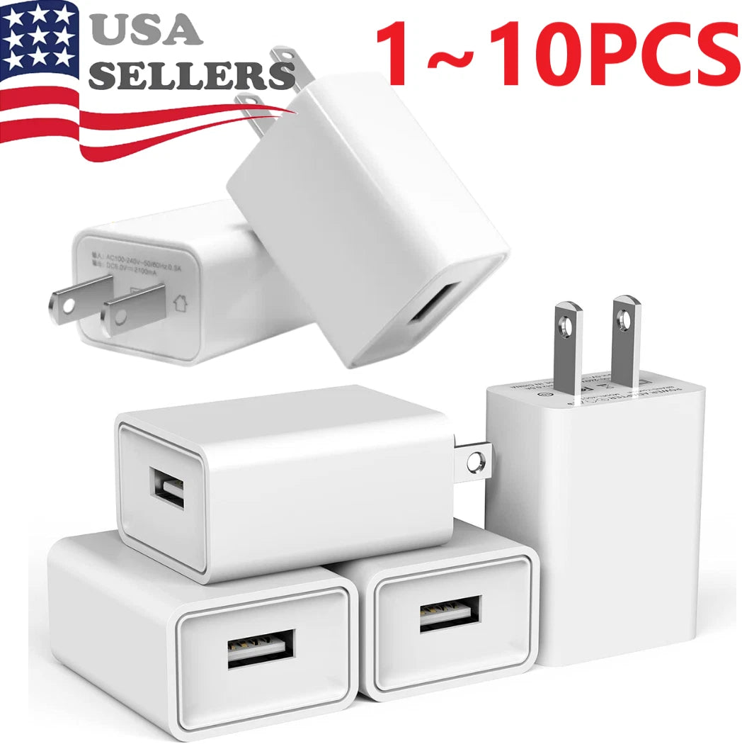 2X USB AC Wall Charger Power Adapter for Smartphones (Universal)