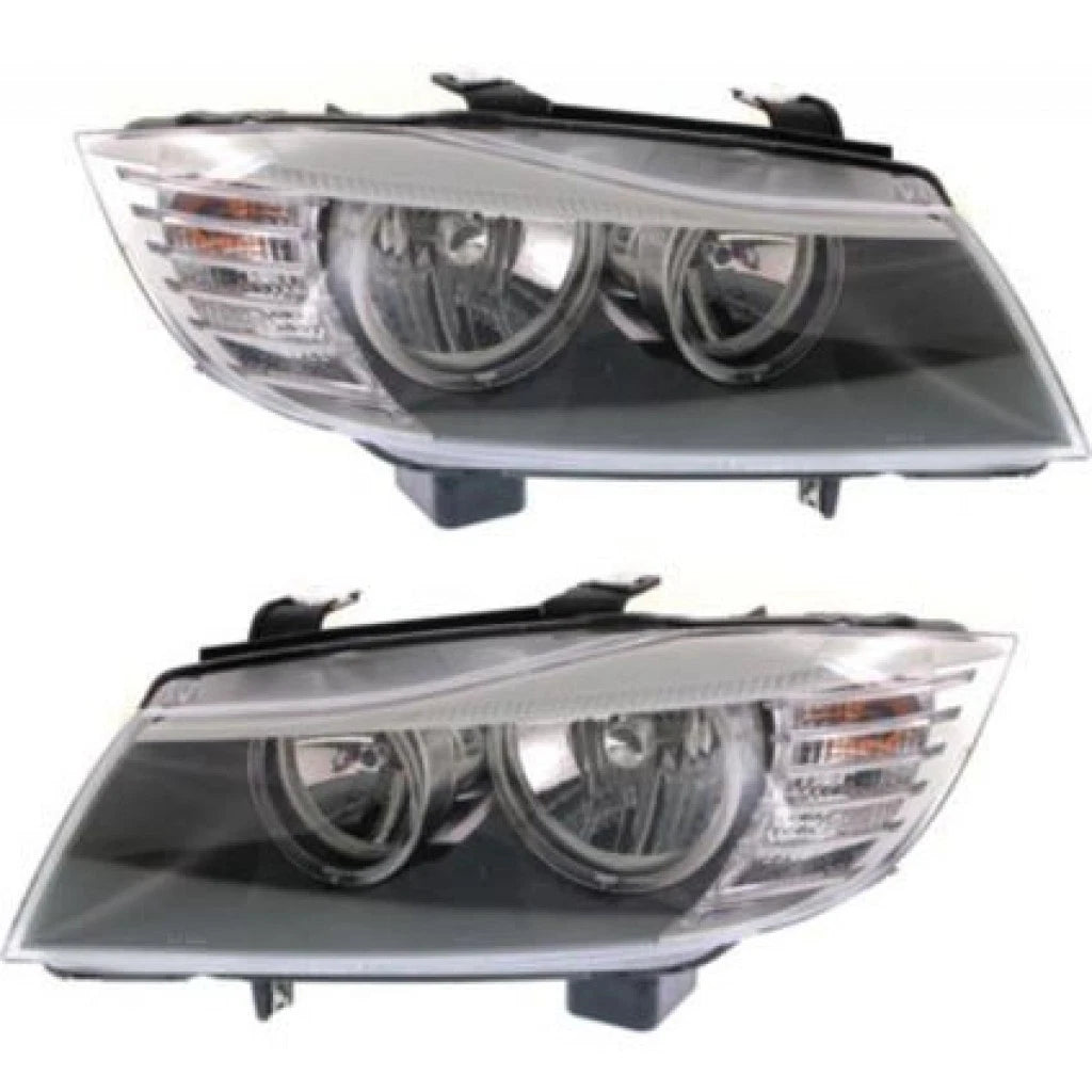 Headlight Pair for BMW 328i/328i xDrive (2009–2012) PLX-M0-USA-REPB100168-CL360A71, BM2518123, BM2519123