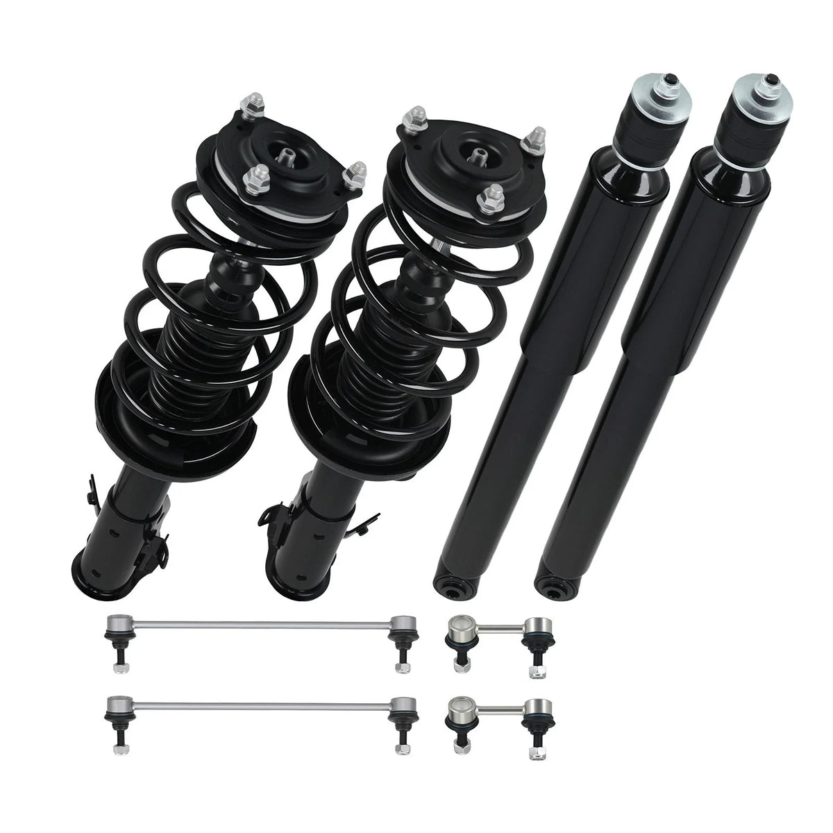 Front Struts & Rear Shocks with Sway Bar for Honda Civic Coupe (2013–2015)