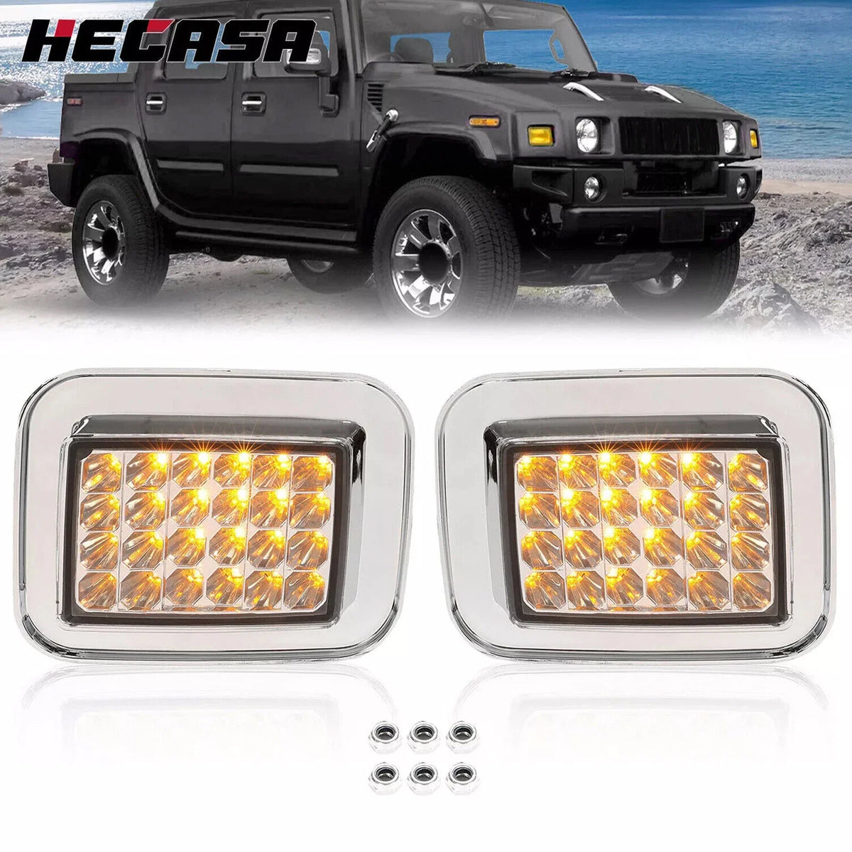 LED Corner Signal Lights for Hummer H2 H2 SUT (2003–2009)