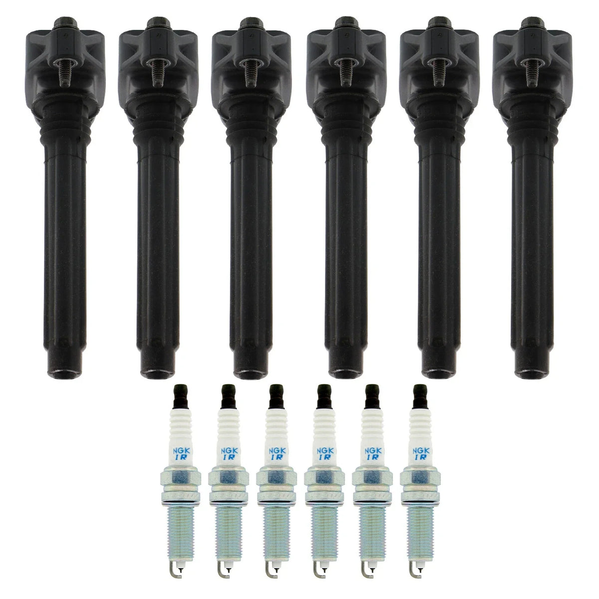 Set of 6 Ignition Coils & NGK Laser Iridium Spark Plugs for 200 Avenger 1500 V6
