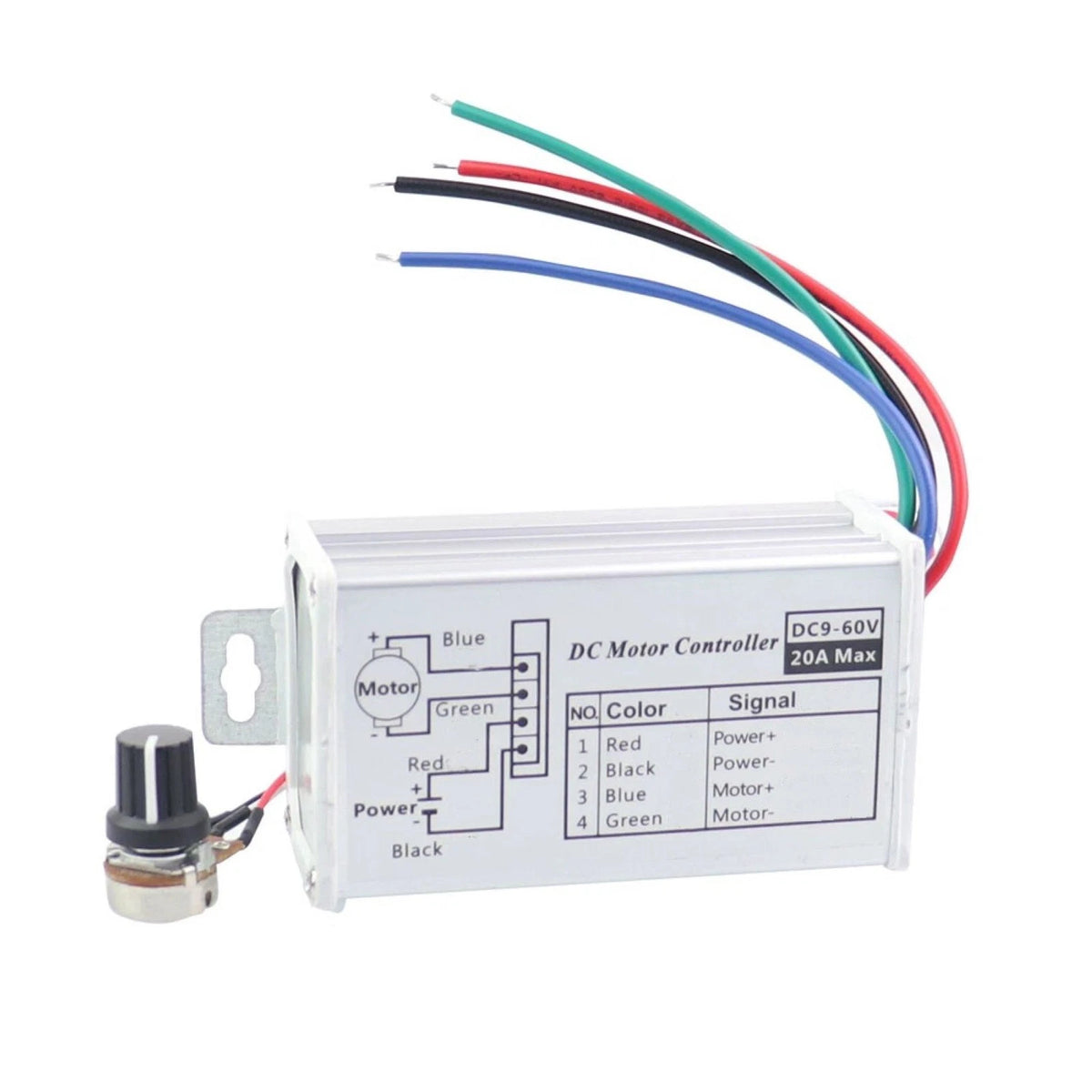 DC Motor Speed Controller Switch for Various Applications (105mm Hole)