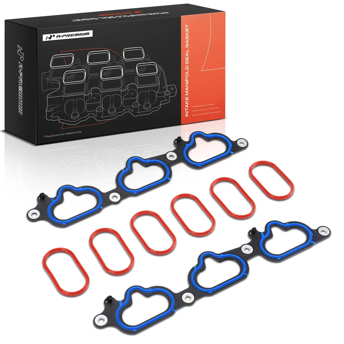 Set of 2 Engine Intake Manifold Gaskets for Ford Taurus Mercury Sable (2003) MS96081