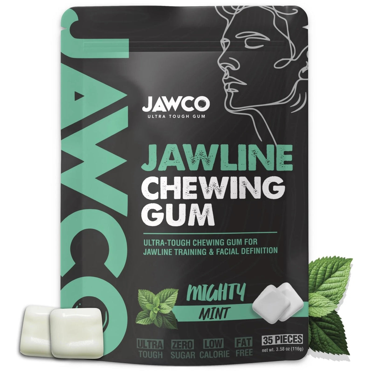 Jawline Chewing Gum for Stronger Jawline (1-Pack)