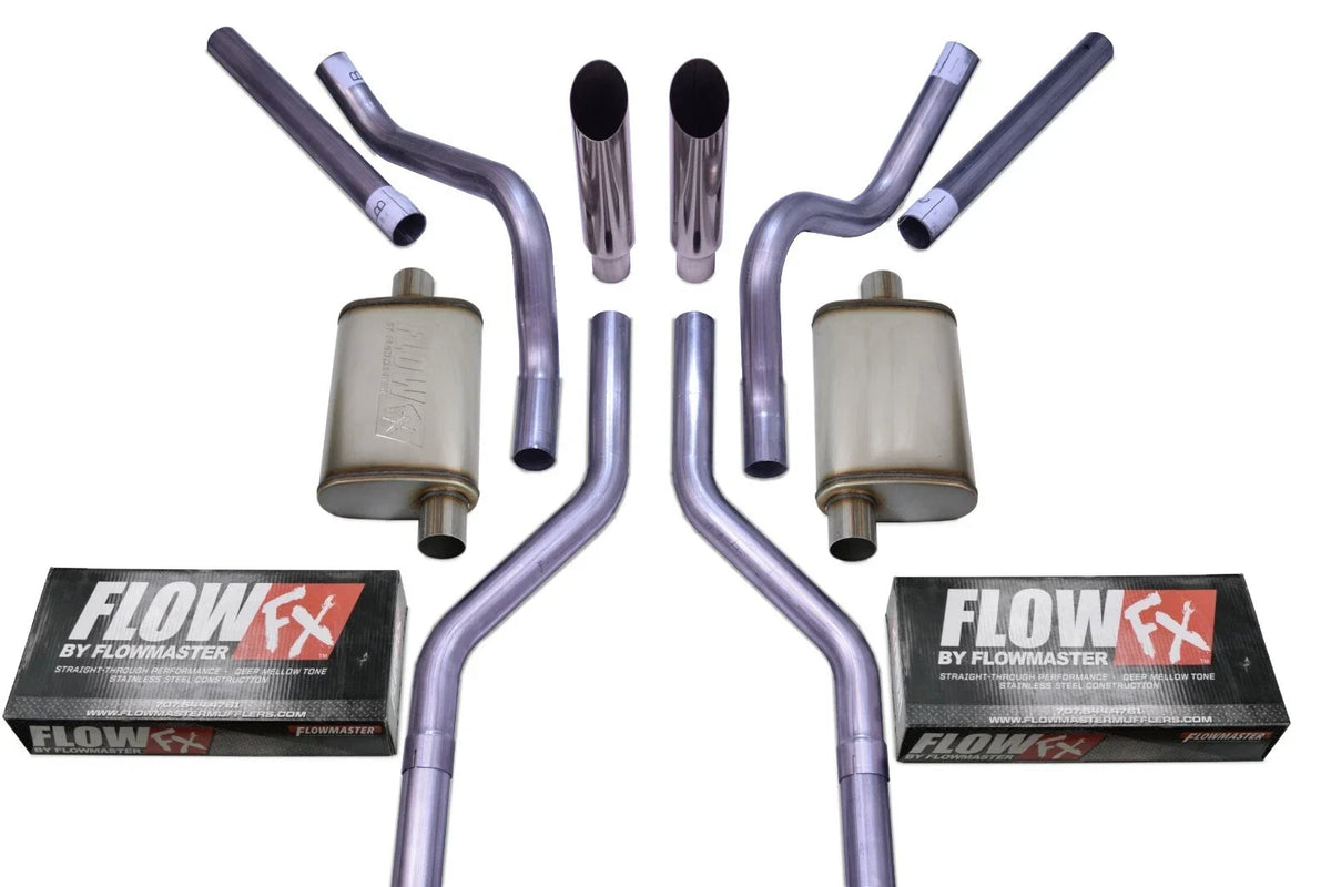 2.5" Dual Exhaust Kit for Chevy GMC C10 (1963–1972) - Flowmaster Flow FX