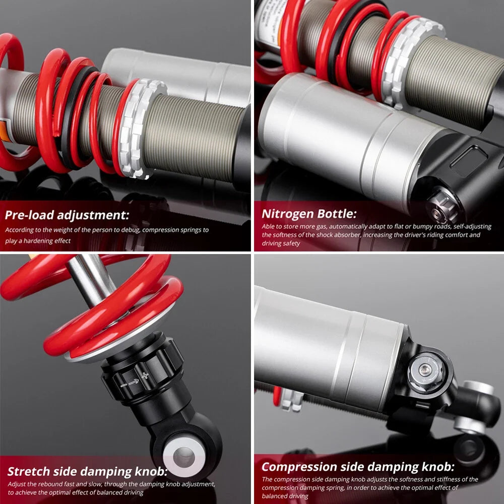 Performance Air Rear Shocks for Polaris RZR 800 S 60" (2009–2014)