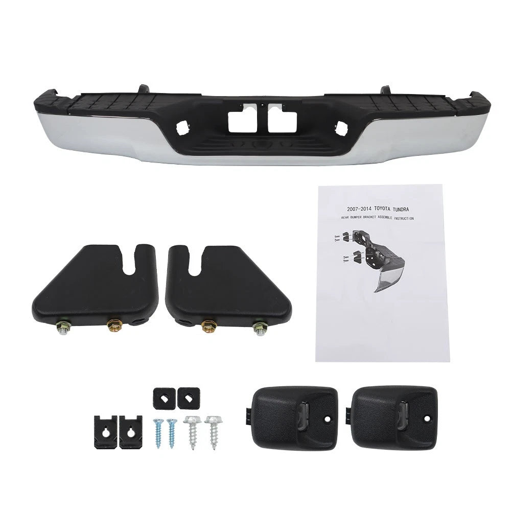 Chrome Rear Bumper for Toyota Tundra (2007–2013)