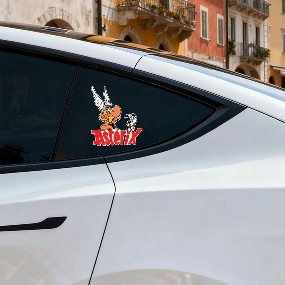 Old Man and Dog Sticker for Luggage Window Glass - Waterproof