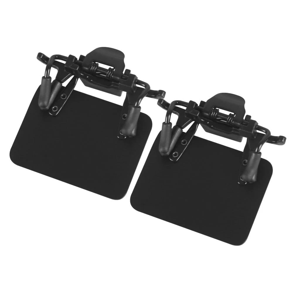 2X Shooting Glasses Blinders Occluder Clip, 180° Black Horizontal