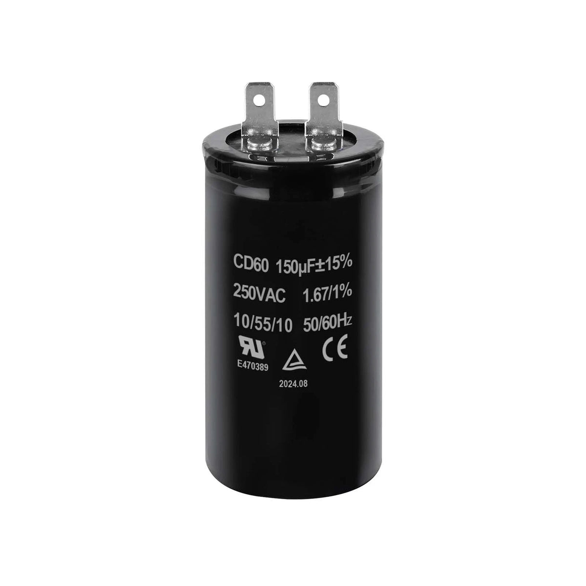 150uF Motor Start Capacitor for Electric Motors (250VAC 50/60Hz)