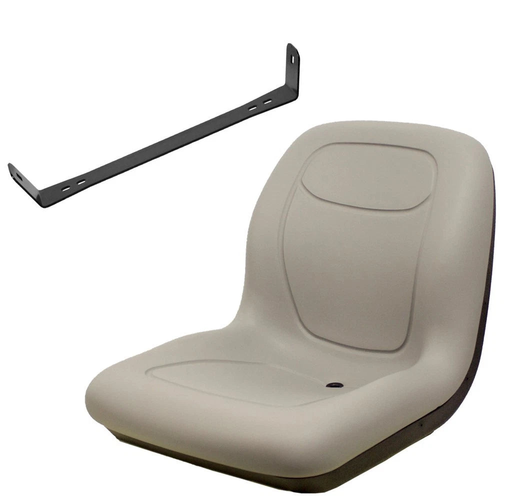 Grey Vinyl Seat & Bracket Set for Multiple Makes & Models