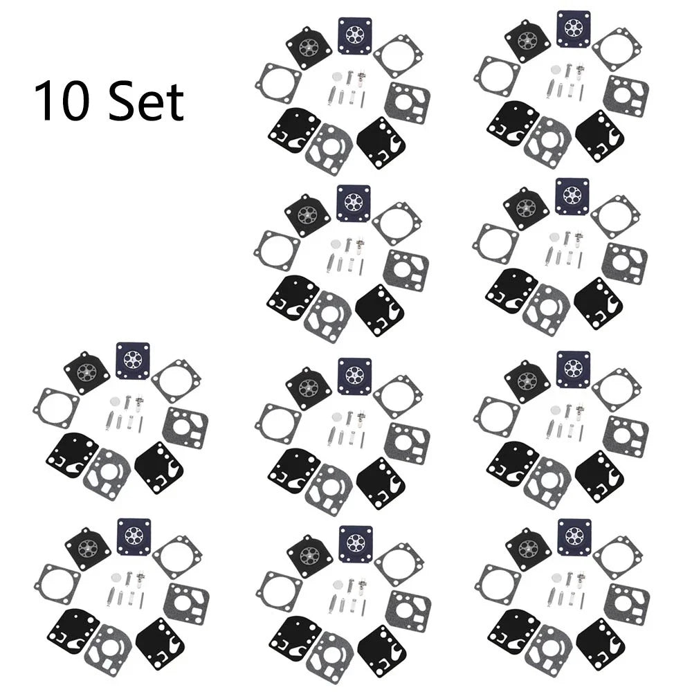 Set of 10 Carburetor Diaphragm Gaskets for Zama RB-29 (Fits RB29)