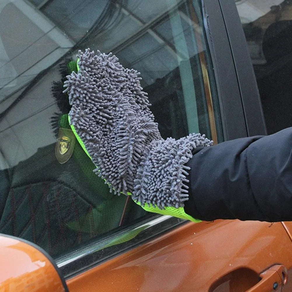 Microfiber Cleaning Gloves for Car Wash (2X)