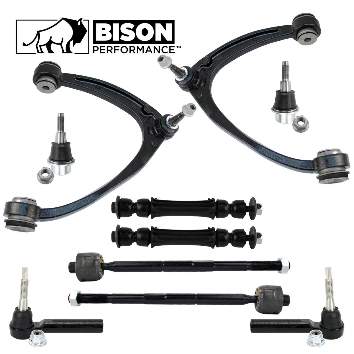 10pc Front Upper Control Arm Sway Bar Tie Rod Kit for Chevrolet