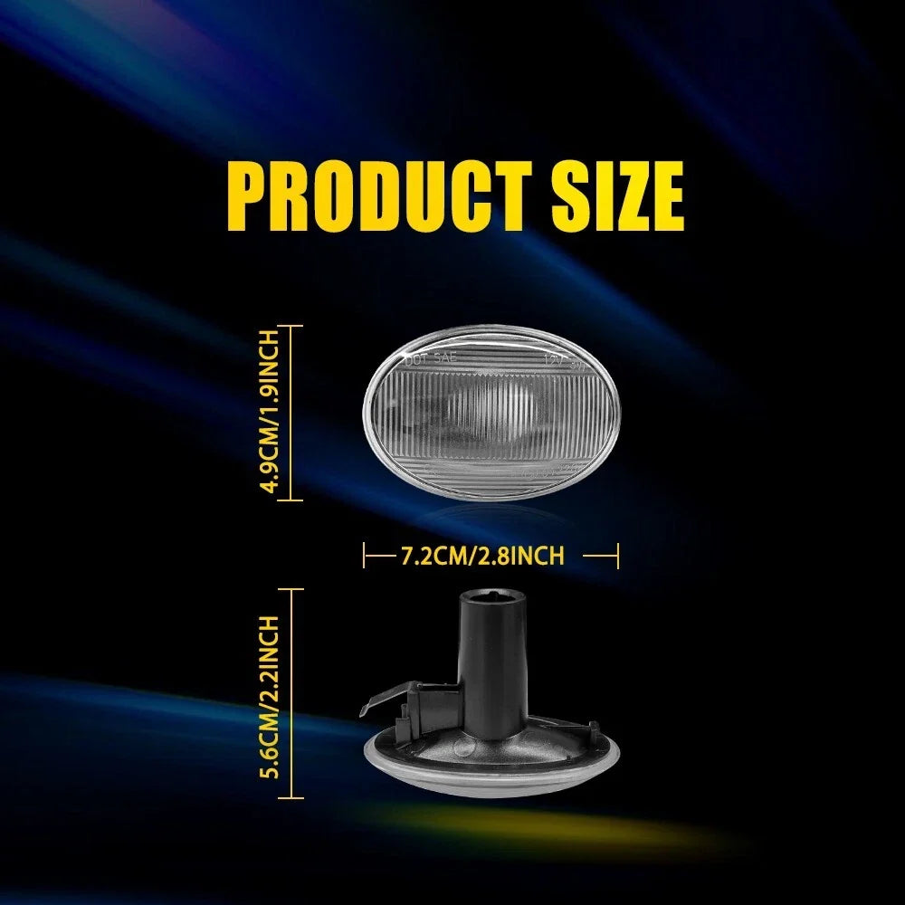 Side Marker Turn Signal Light for MINI Cooper R55 R56 R57 R58 (2005–2015)