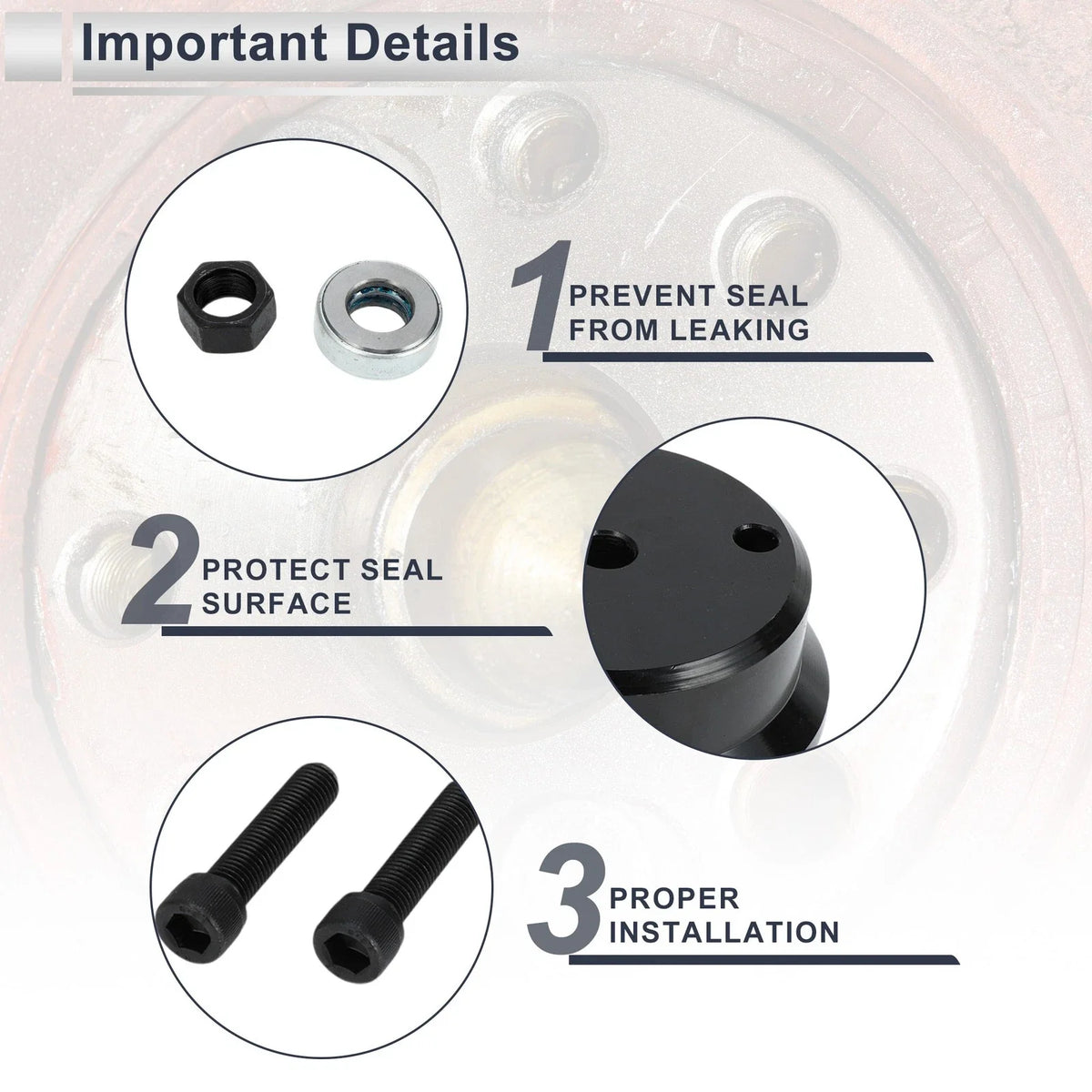 Rear Crankshaft Seal Installer Tool for Ford Super Duty F-650 (2016–2021)