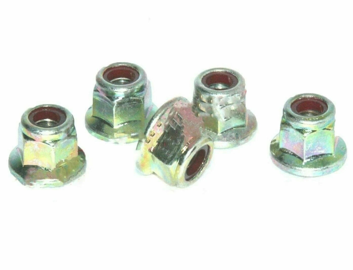 25 Flanged NYLOC Nuts M6X1 for Royal Enfield UCE 350 500cc