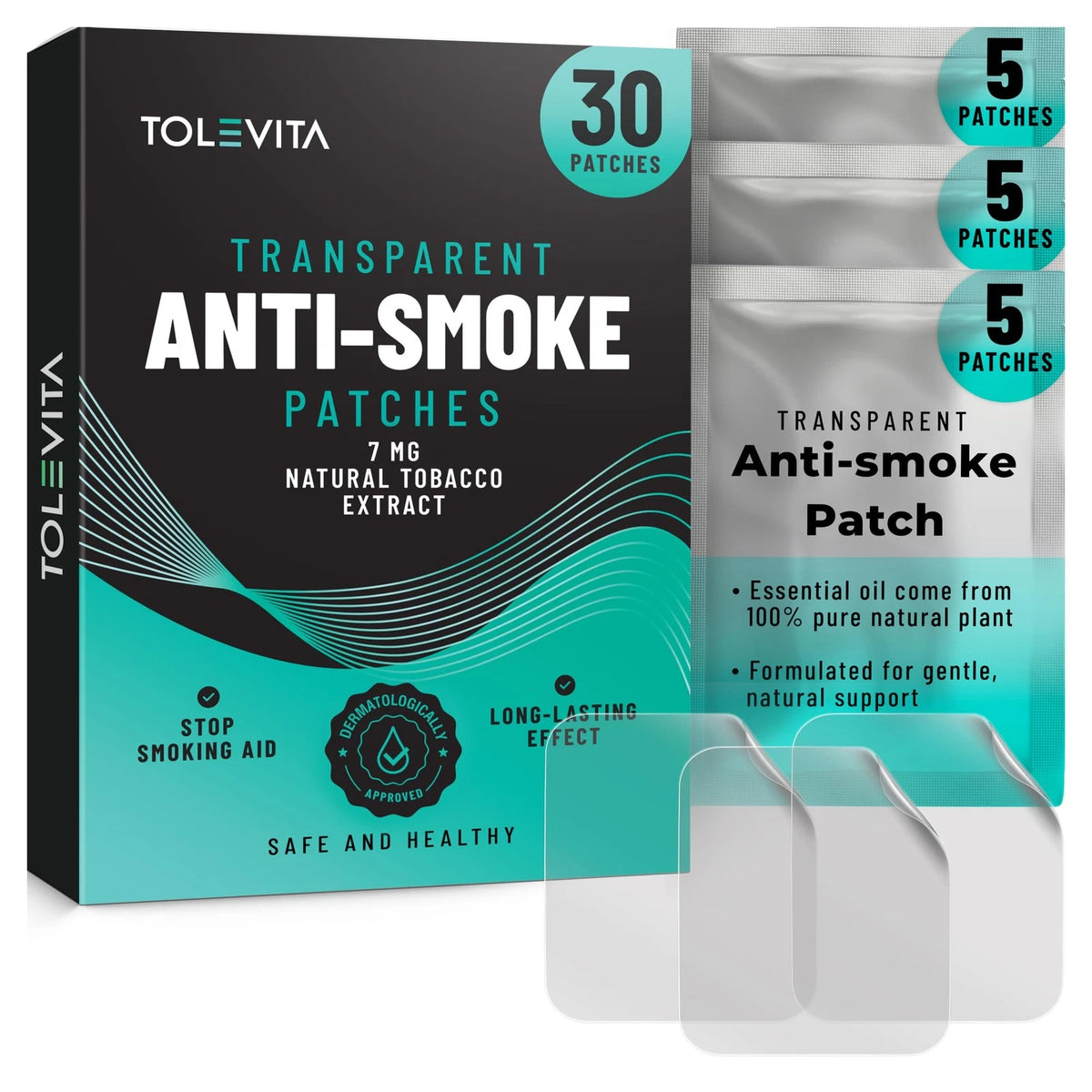 Anti-Smoke Herbal Patches for Quit Smoking (7 mg)