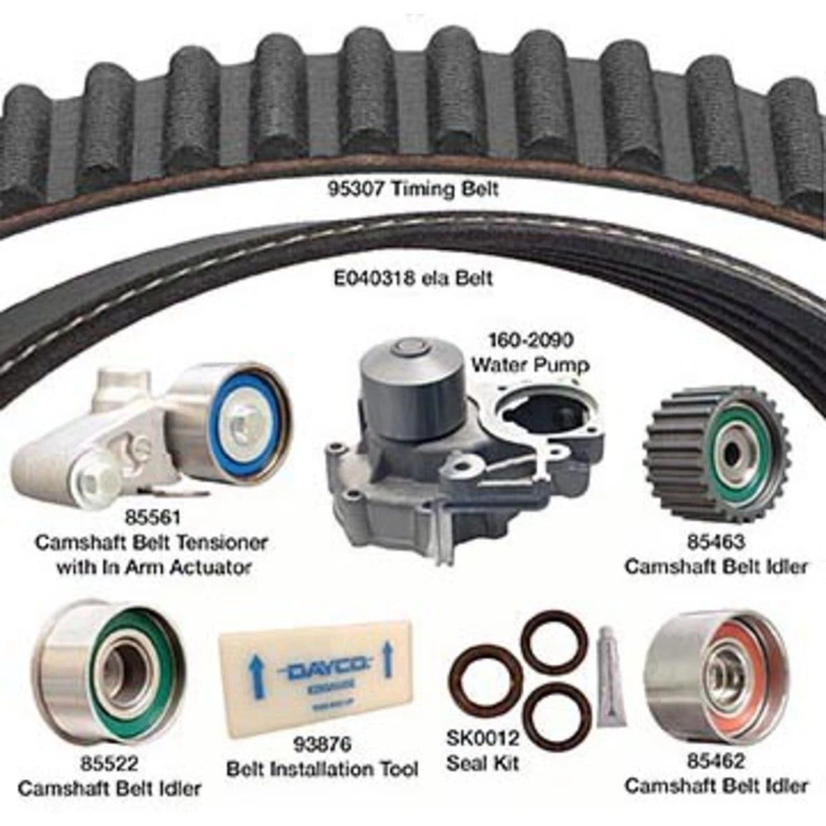 Timing Belt Kit for Subaru Outback (2008–2011) WPE307K1B