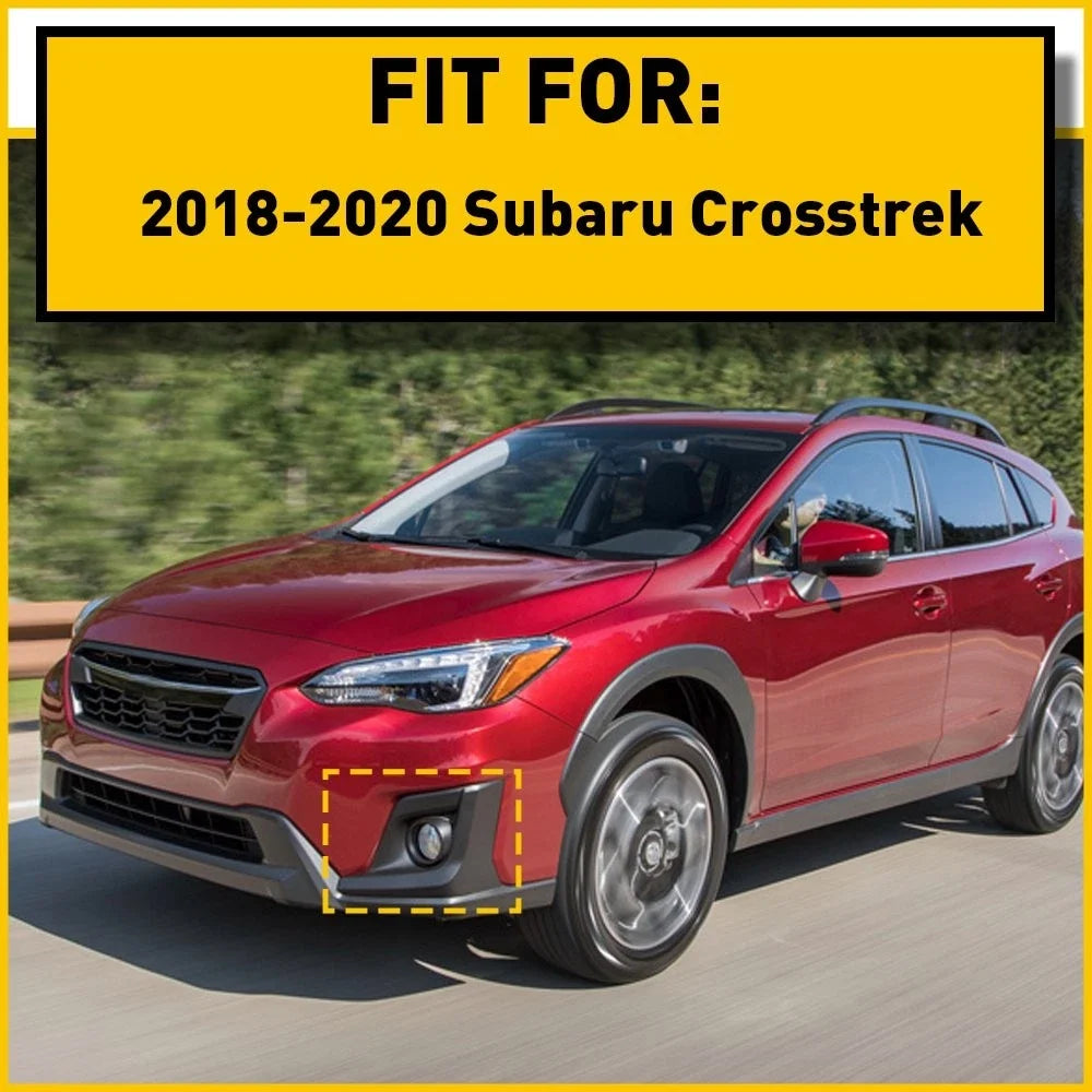 Fog Light Cover for Subaru Crosstrek (2018–2020) Left Side Black ABS EOJ