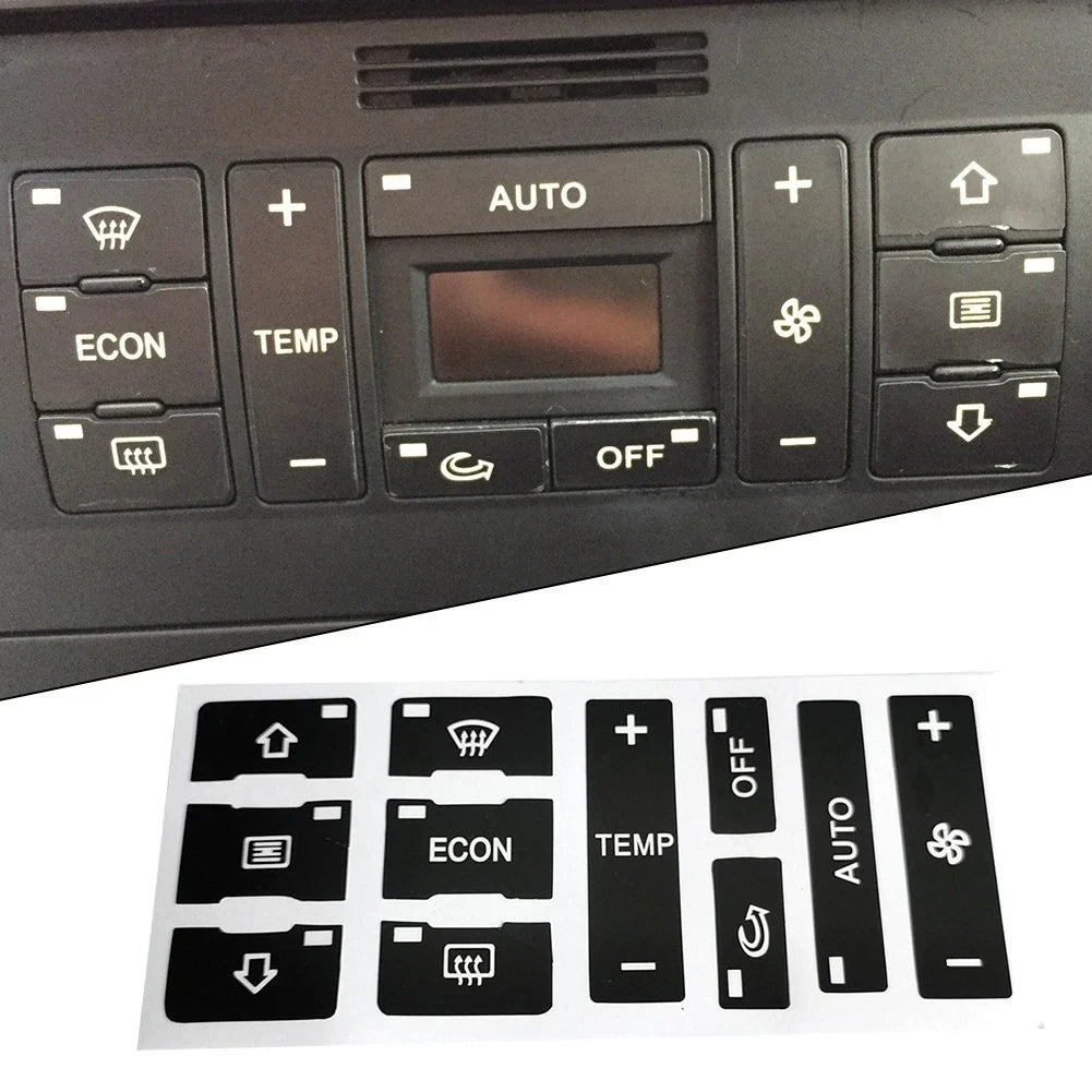 Push Button Repair Sticker for A/C Button (Car Accessories)