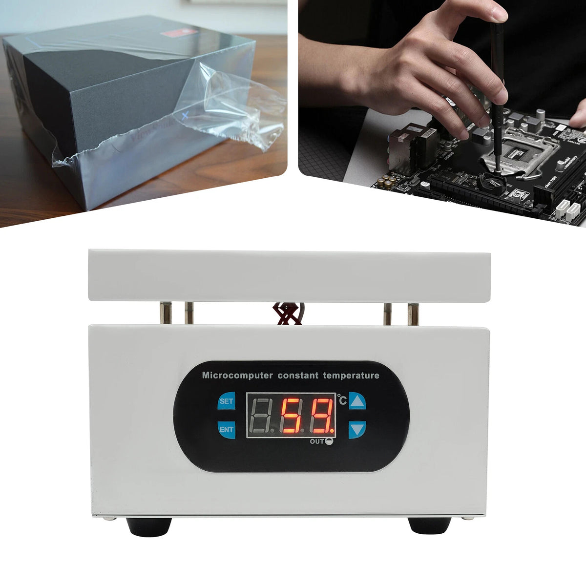 500W Electric Soldering Hot Plate for Preheating Welder (LED)