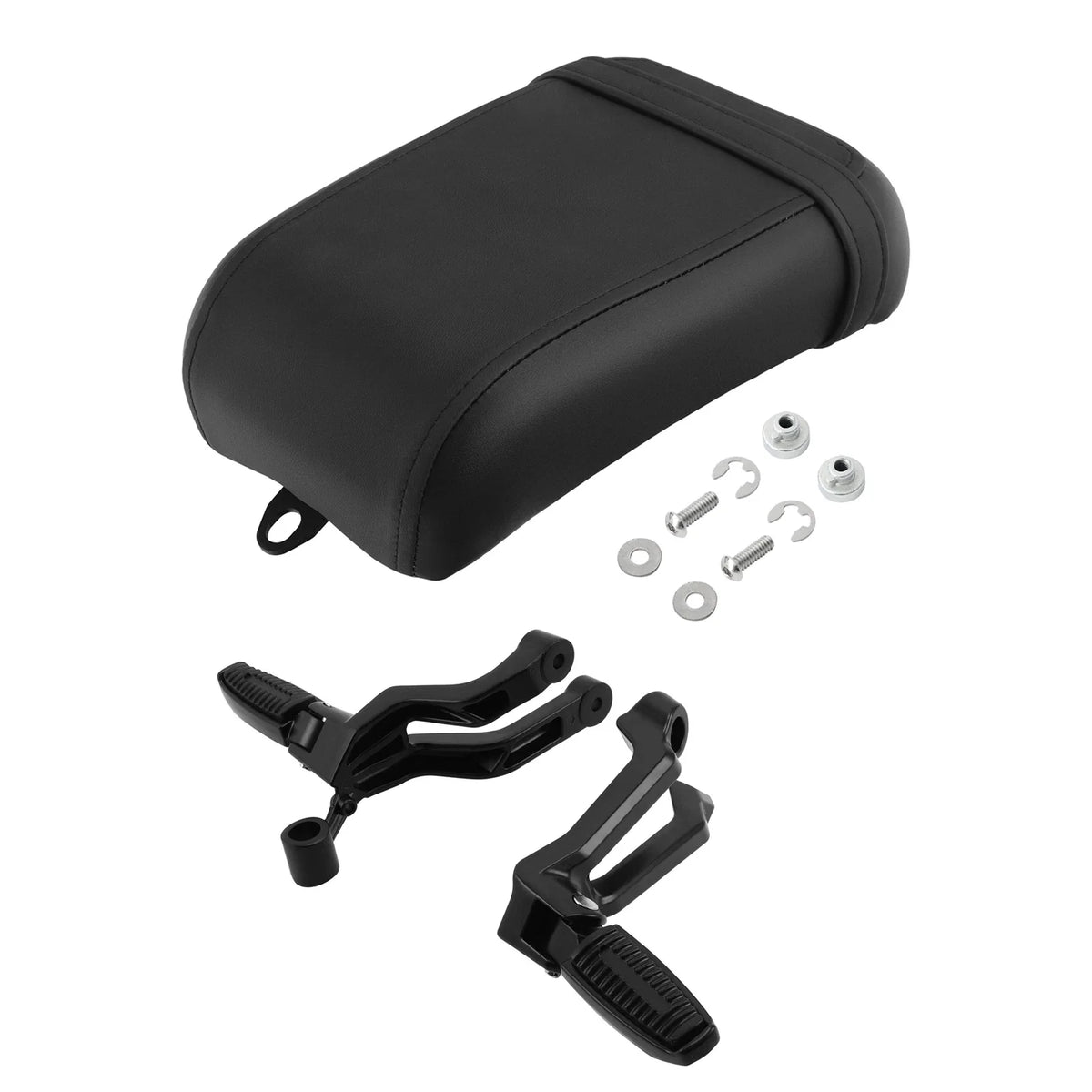 Black Passenger Seat Foot Pegs Bracket for Harley Nightster RH975S (2022–2025)