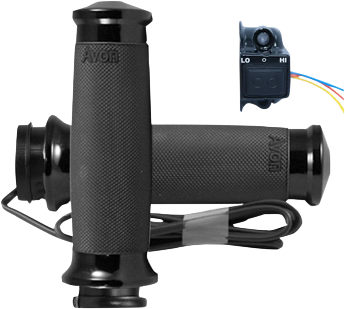 Heated Grips for Avon Custom Contour TBW Black (CC-86-AN-FLY-HT)