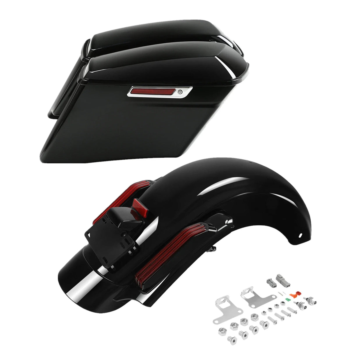 4" Stretched Hard Saddlebag & Rear Fender for Harley Electra Glide (2014–2023)