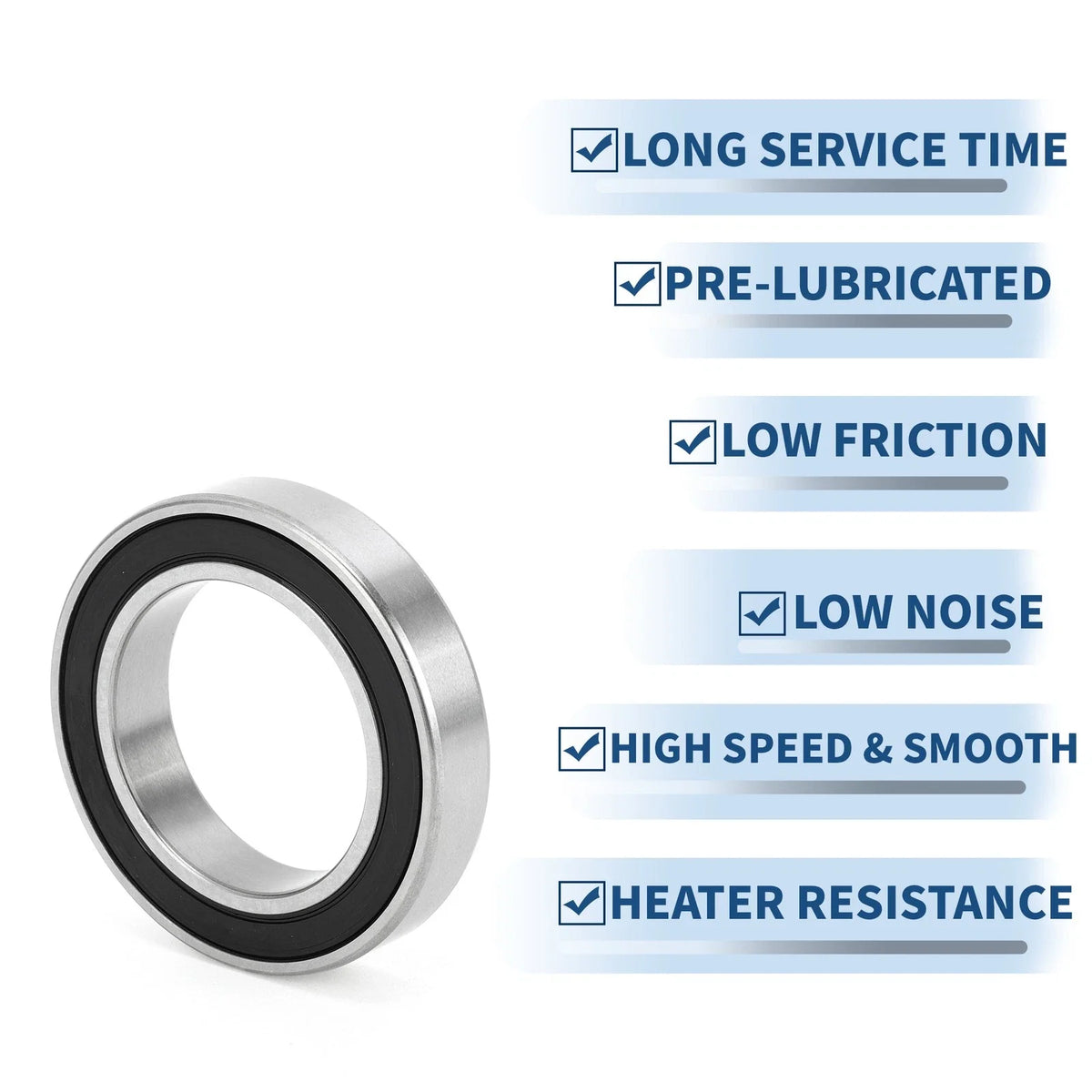Deep Groove Ball Bearing 40x62x12mm for Scooter Skateboard (1 Pc)