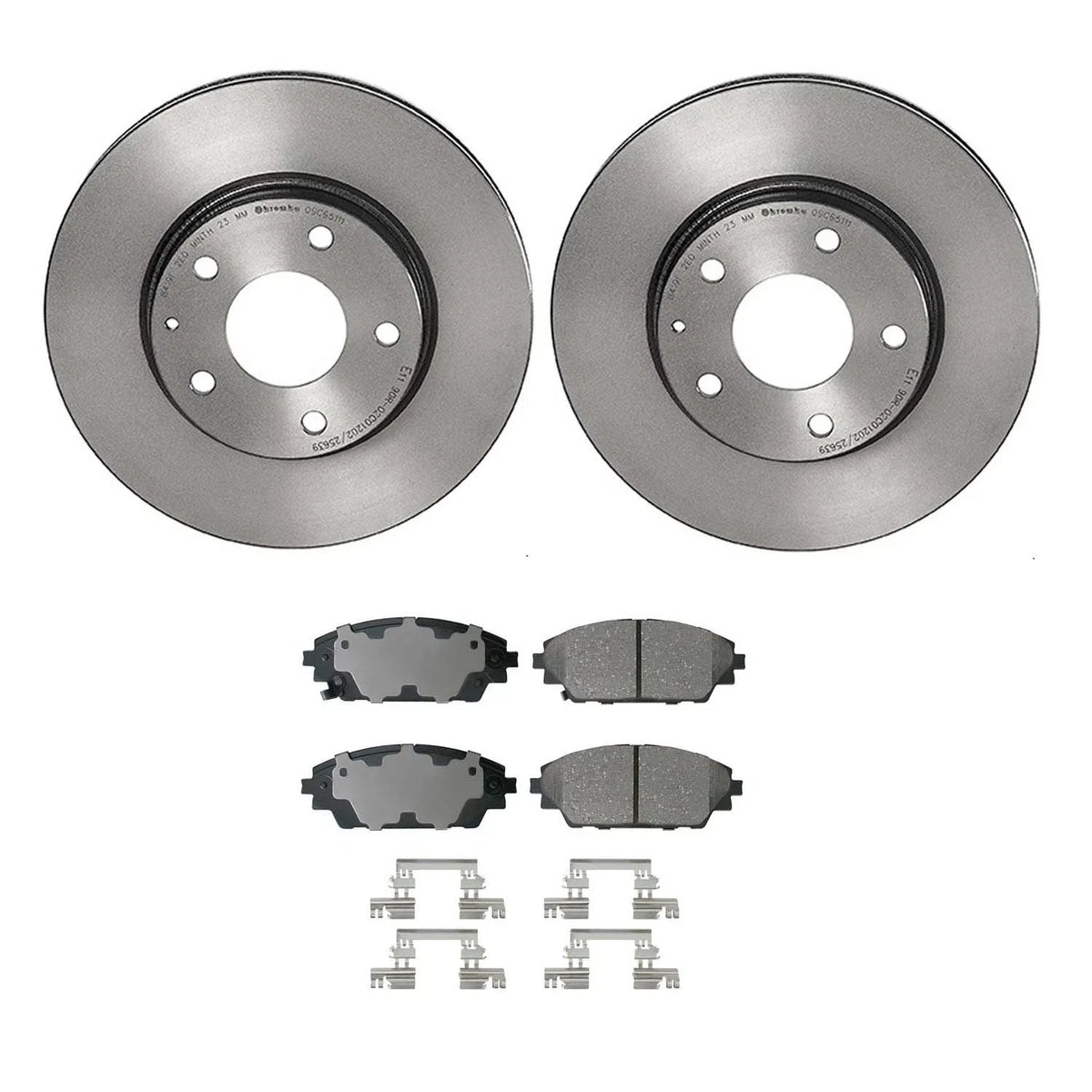 Akebono ProACT Front Brake Kit Disc Rotors & Ceramic Pads for Mazda 3 CX-3 (2014–2020)