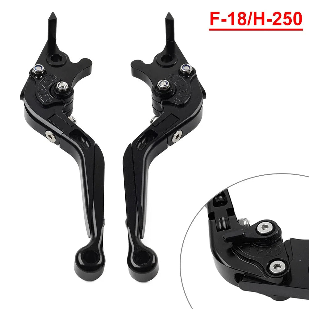 Extendable Brake Clutch Levers for Honda CB599 CB600 CB919 (1998–2006) Black
