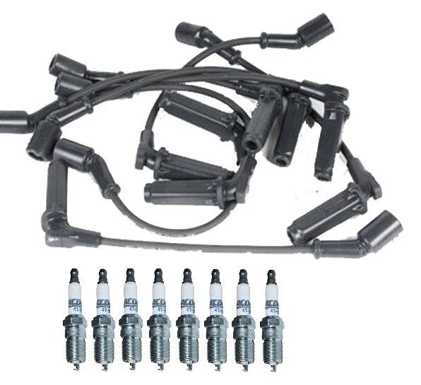 Ignition Wire Set & 8 ACDelco Platinum Spark Plugs for Chevy 5.7 V8 (1996–2002)