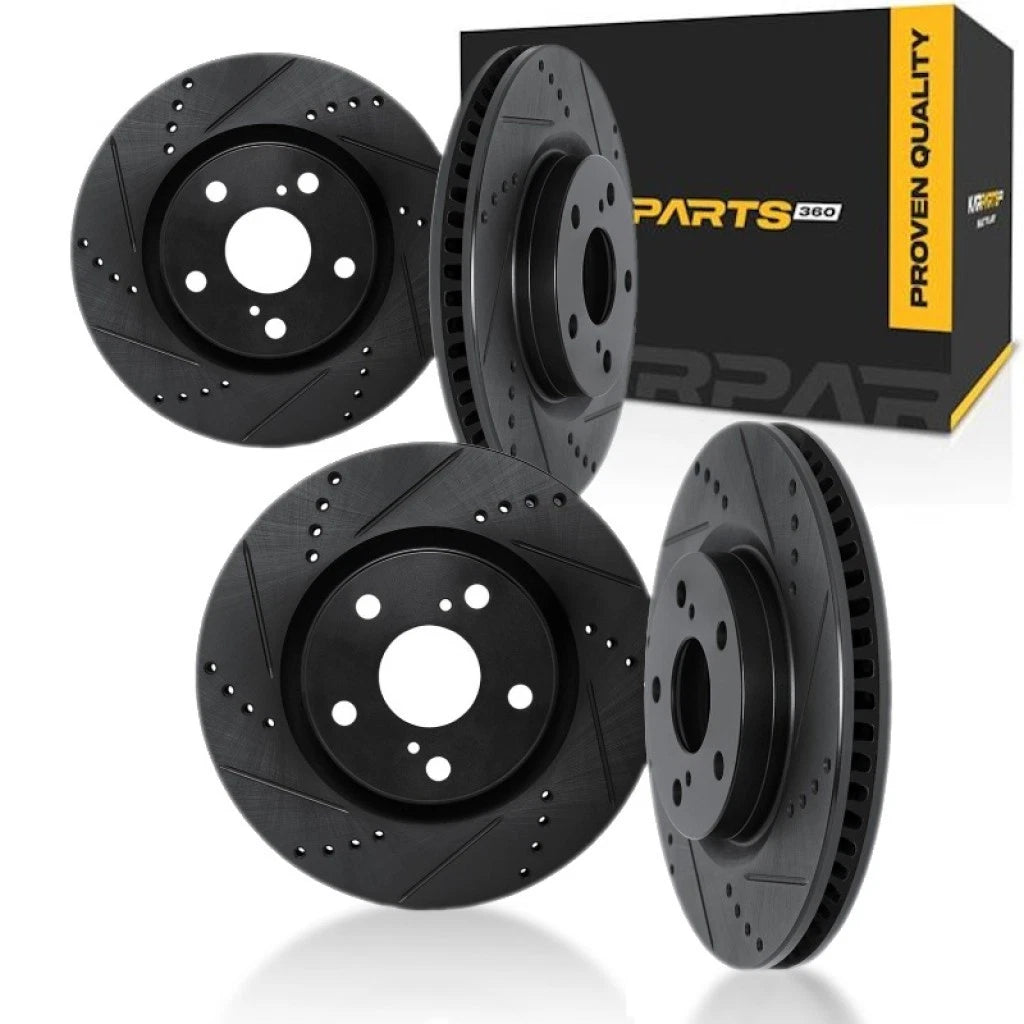Rotor Set for Subaru BRZ (2022–2025) | Drilled and Slotted | ALX-PAU-DF-8004-13002-CLA3