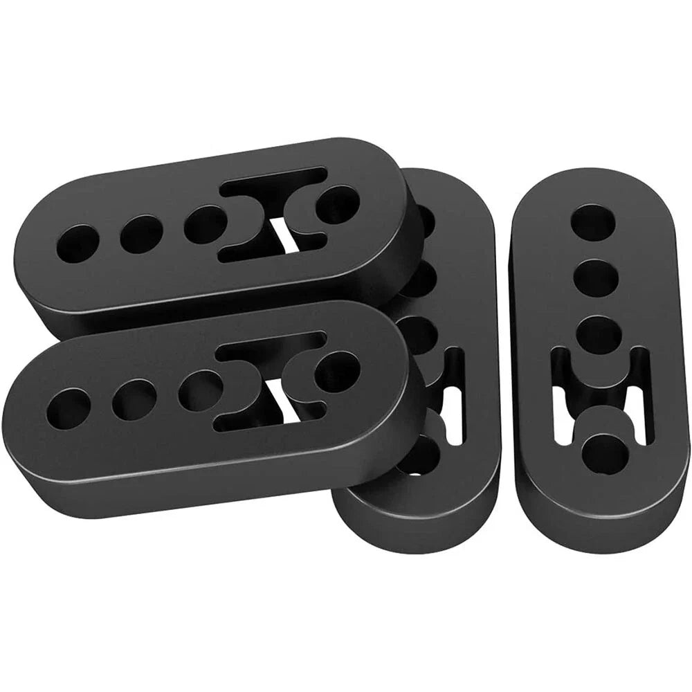 4X Adjustable Polyurethane Rubber Exhaust Hangers for Universal Fit