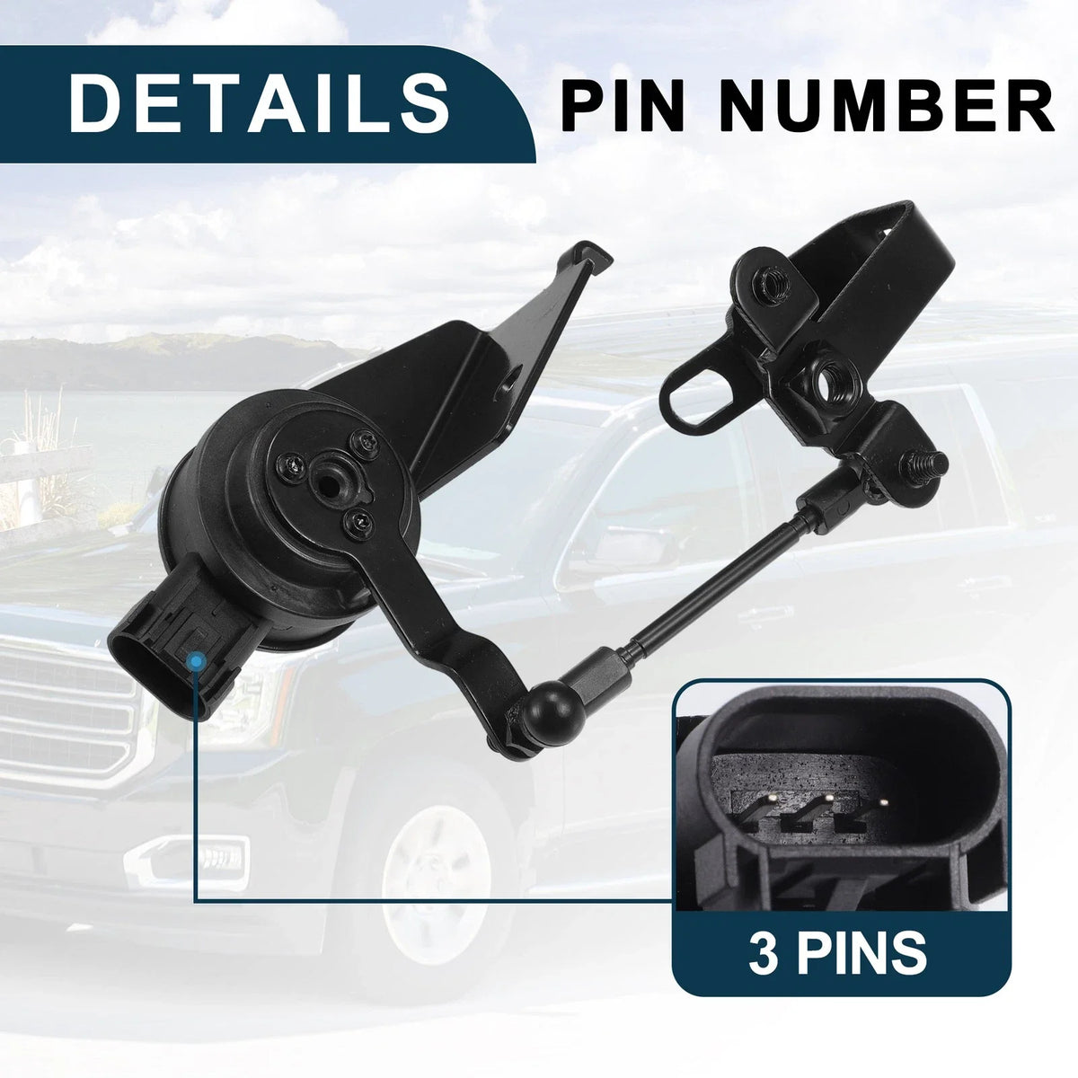 Air Suspension Ride Height Level Sensor for GMC Yukon (2015–2020) No. 23152101