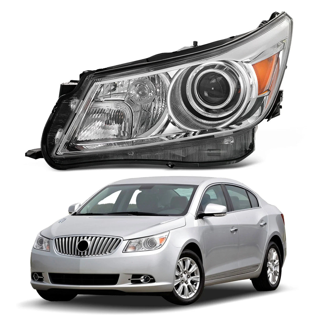 HID/Xenon Headlight for Buick LaCrosse (2010–2013) W/O Bulb & Ballast